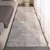 Alfombra suave y geométrica de felpa: antideslizante, imitación cachemira, ideal para sala de estar, dormitorio y habitación infantil.