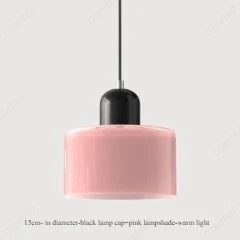 Modern Glass LED Pendant Light – E27 Cream Style Chandelier for Living Room, Bedroom & Dining