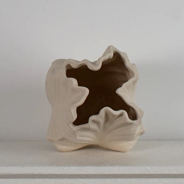 Ceramic Irregular Vase – Modern Nordic Flower Pot for Home