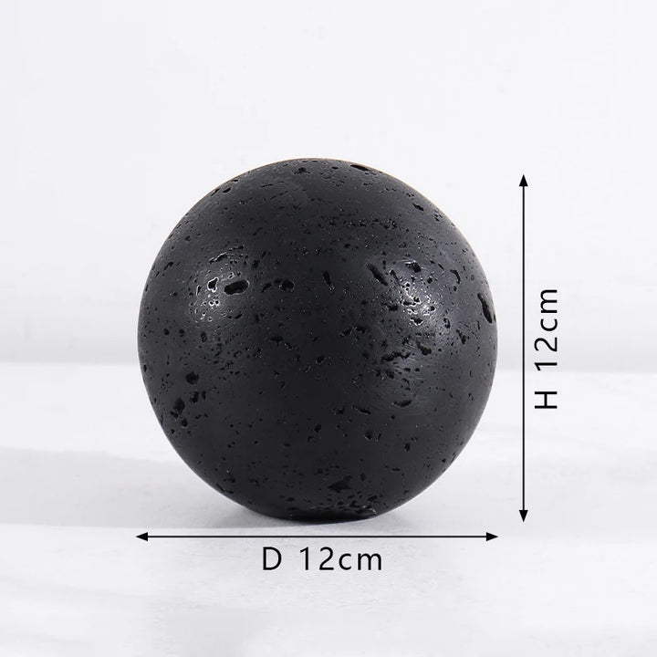 Natural Marble Decorative Sphere – Travertine Stone Ball Décor