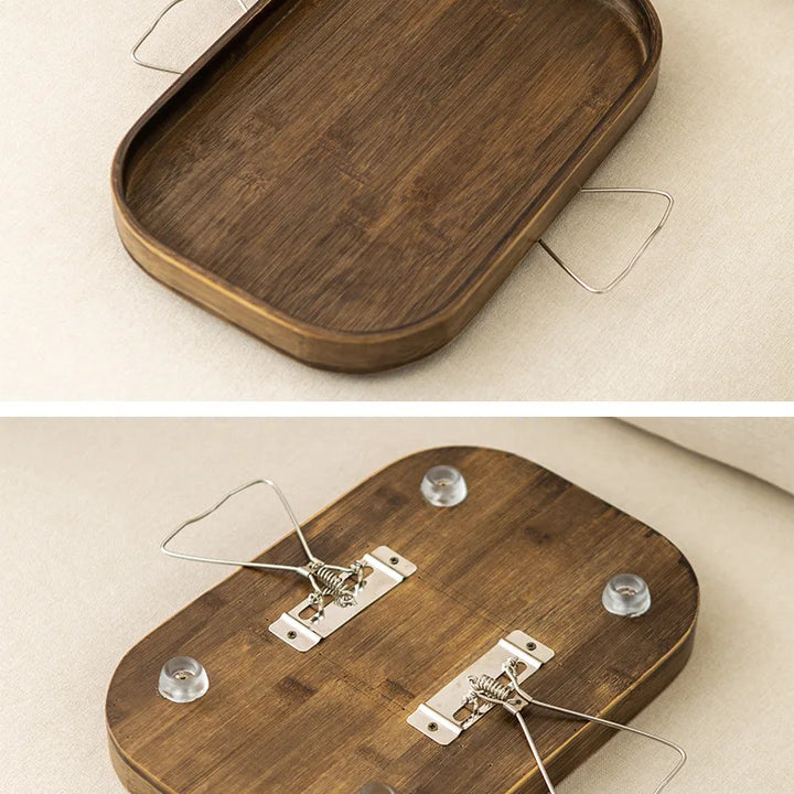 Bamboo Dried Fruit Tray – Small Mobile Tea & Coffee Table