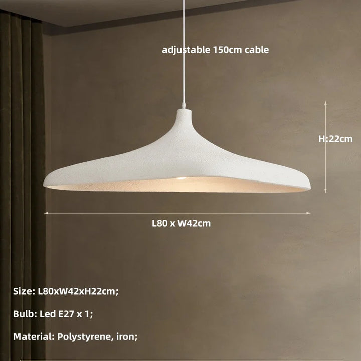 Wabi Sabi Brown Pendant Light – Japanese Minimalist LED Lamp