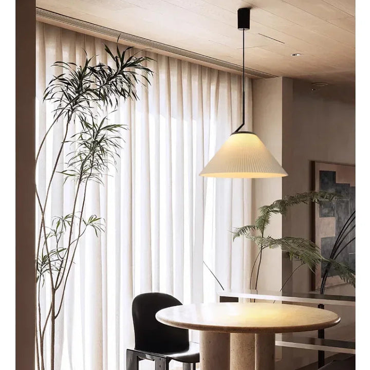 Pleated Fabric Pendant Light – Modern Nordic Ceiling Lamp