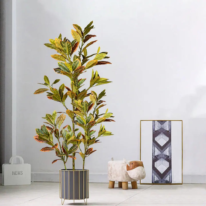 Large Artificial Tropical Plant Branch – Real Touch Magnolia Leaves