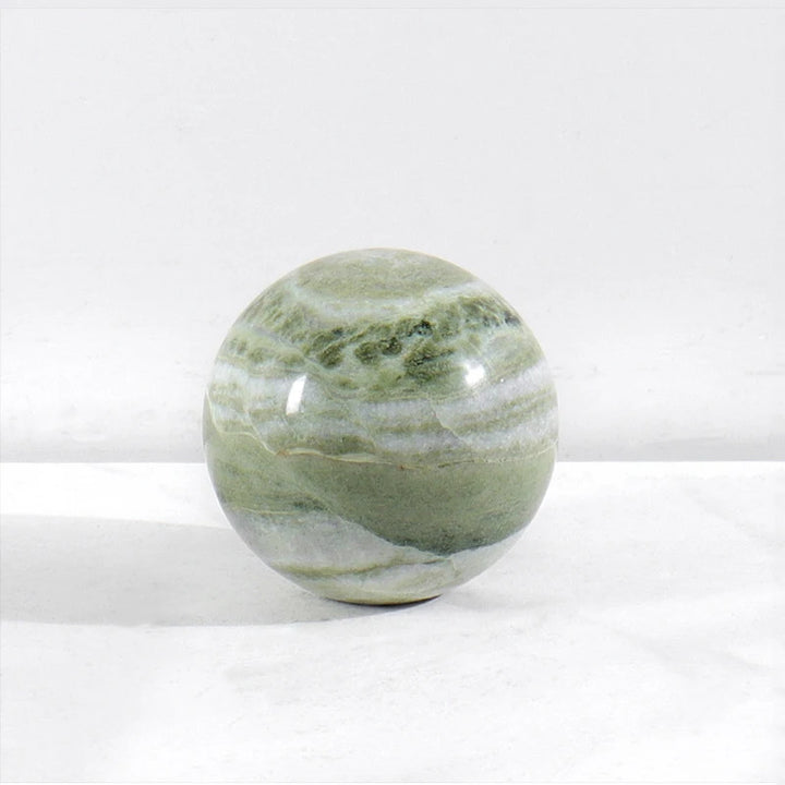 Natural Marble Decorative Sphere – Travertine Stone Ball Décor