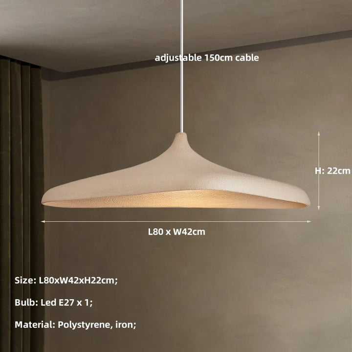 Wabi Sabi Brown Pendant Light – Japanese Minimalist LED Lamp