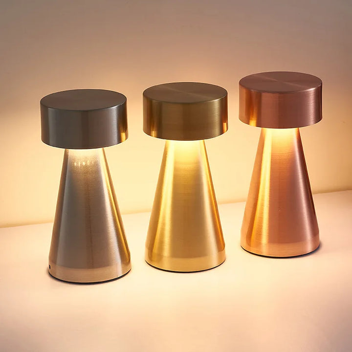 Rechargeable LED Touch Table Lamp – Cordless Bedside & Desk Light for Bedroom, Restaurant & Bar Decor
