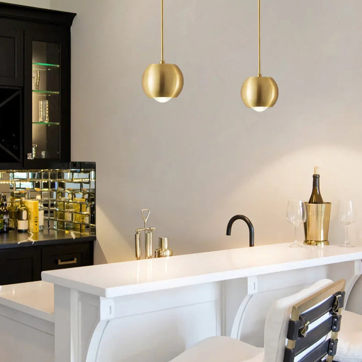 Modern Gold Pendant Lamp – Nordic Egg-Shaped LED Light