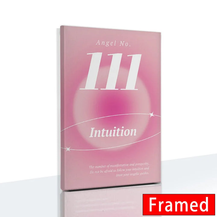 Gradient Spiritual Aura Canvas – Framed Pastel Wall Art