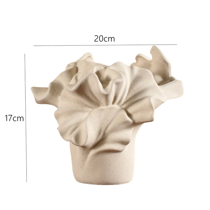 Minimalist Boho Porcelain Flower Vase for Modern Home Decor