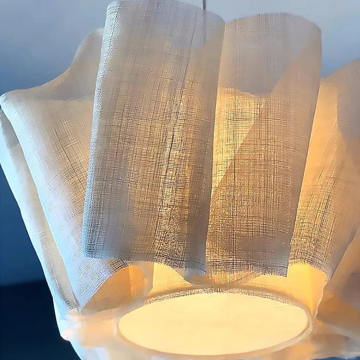 Nordic White LED Pendant Light – Wabi Sabi Chandelier