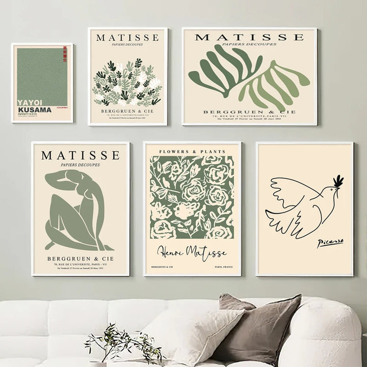 Matisse Picasso Canvas Print – Flower Market Wall Art