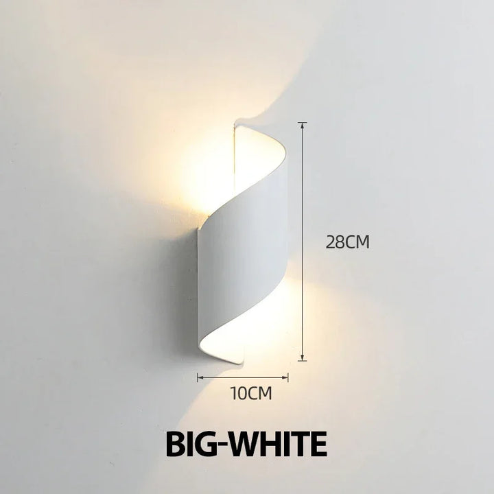 Modern Nordic LED Wall Lamp – 10W Waterproof Indoor & Outdoor Up & Down Sconce Light