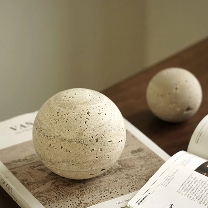 Archway Travertine Sculpture – Luxury Marble Home Décor