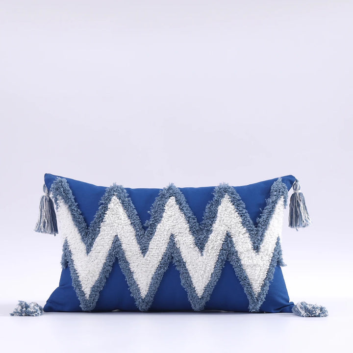Boho Chenille Tufted Cushion Cover – Luxury with Tassels