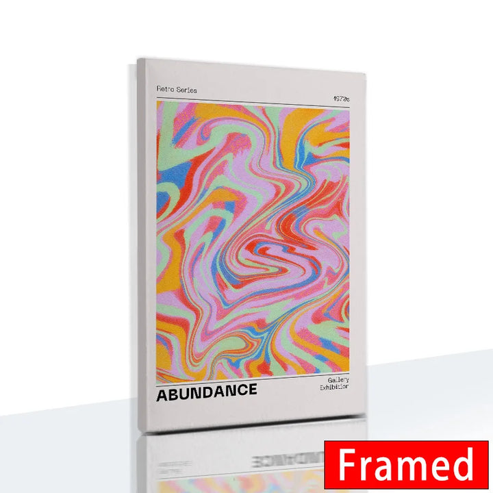 Gradient Spiritual Aura Canvas – Framed Pastel Wall Art