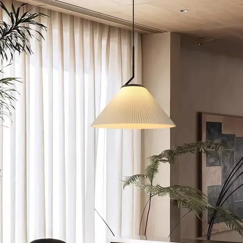Pleated Fabric Pendant Light – Modern Nordic Ceiling Lamp