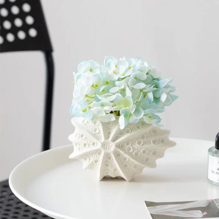 Sea Urchin Ceramic Vase – Modern Home Centerpiece