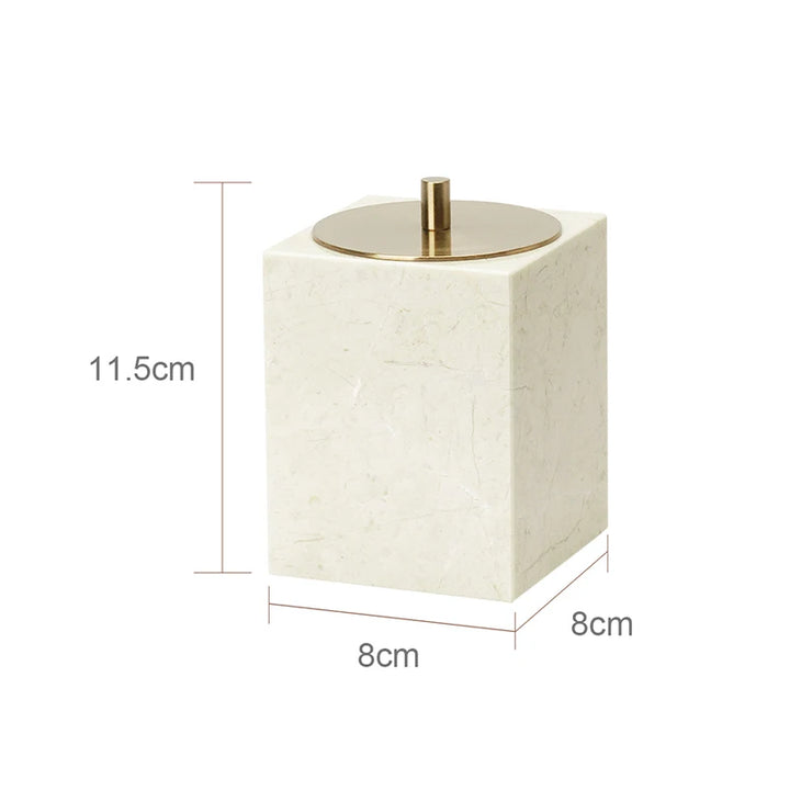 Crema Nuova Marble Bathroom Accessories Set