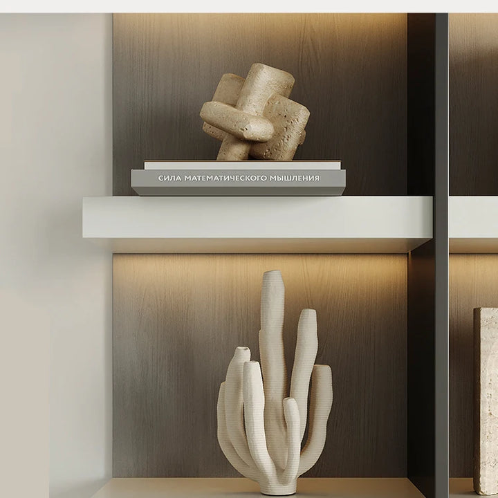 Modern Travertine Arch Sculpture – Decorative Statue