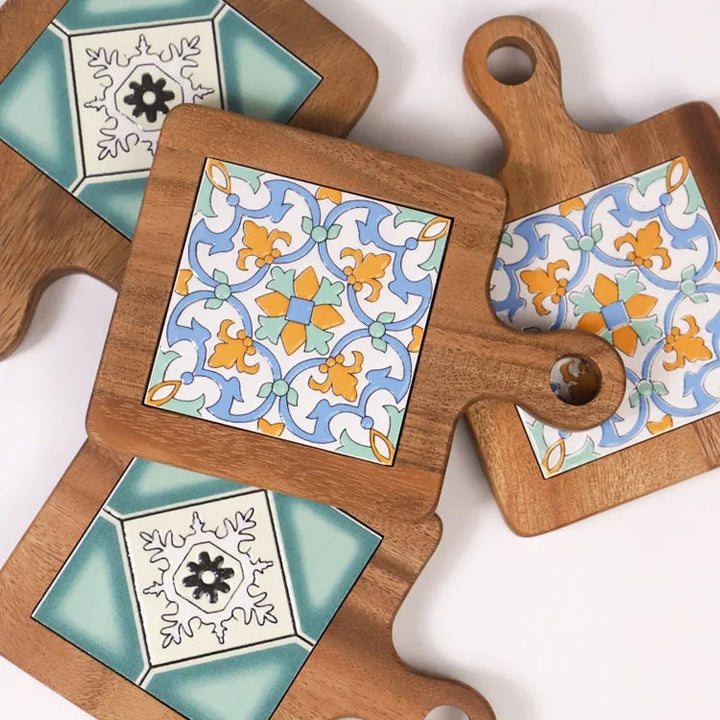 Vintage Solid Wood Heat Resistant Pot Mat – Kitchen Table Trivet