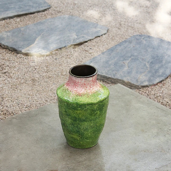 Impressionism Ceramic Vase – Abstract Modern Centerpiece