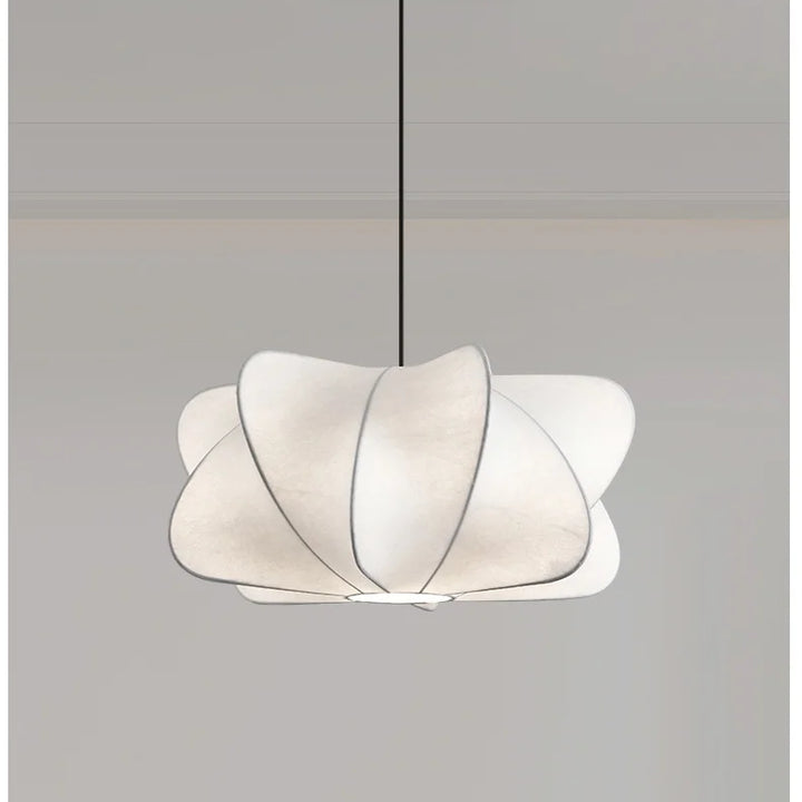Wabi Sabi Silk LED Pendant Light – Japanese Style Lamp