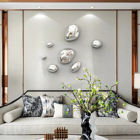 Stereoscopic Stone Wall Hanging – Modern 3D Decor