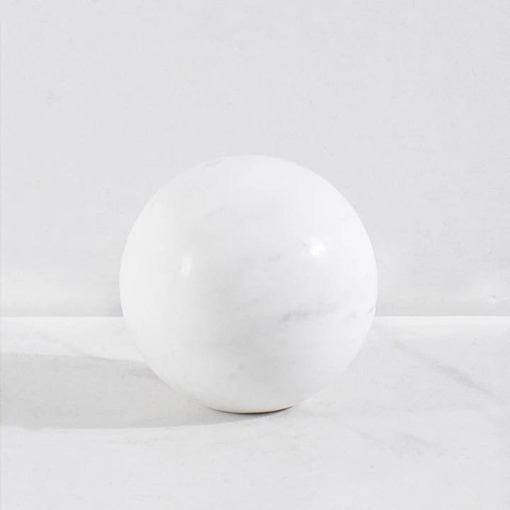 Natural Marble Decorative Sphere – Travertine Stone Ball Décor