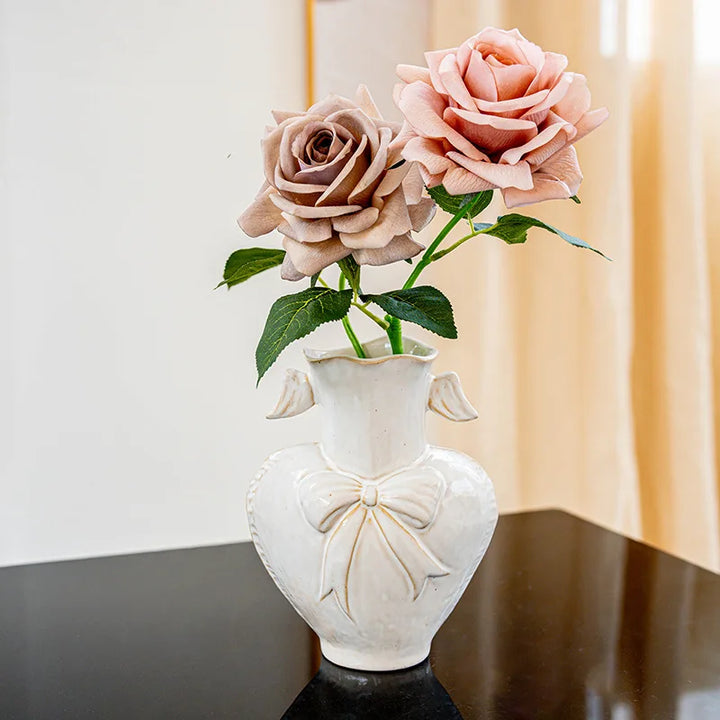 Retro Ceramic Vase for Dried Flowers and Pampas Grass