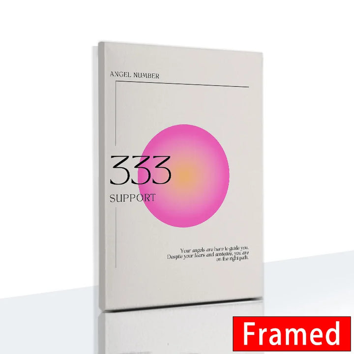 Gradient Spiritual Aura Canvas – Framed Pastel Wall Art