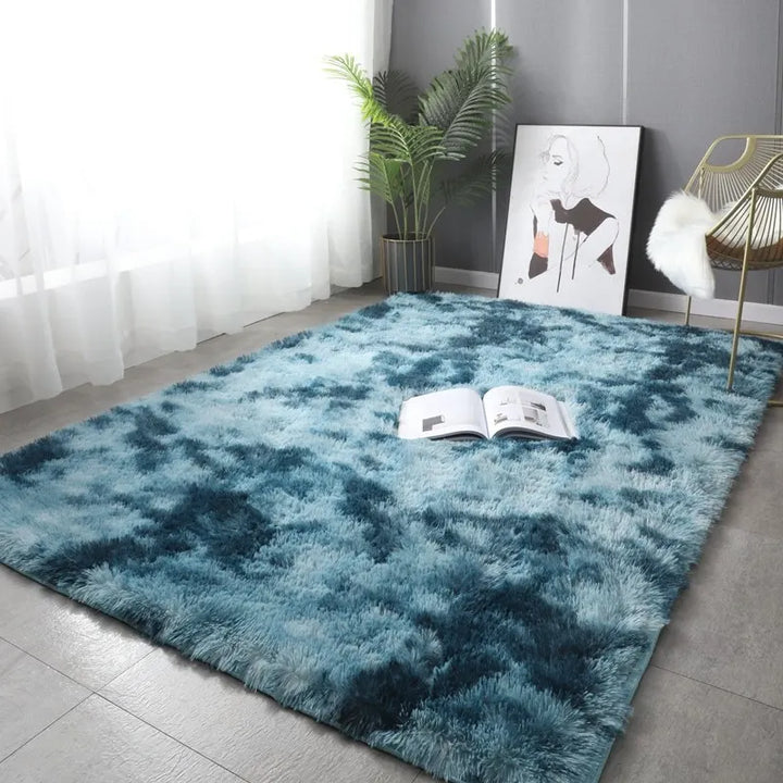 Long Plush Modern Soft Rug for Living Room