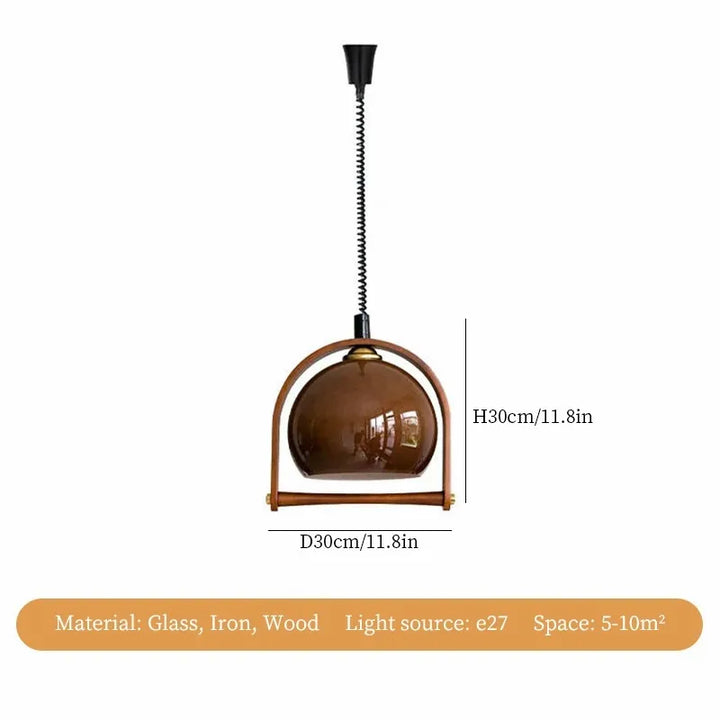 Medieval Glass Pendant Light – Adjustable Indoor Chandelier