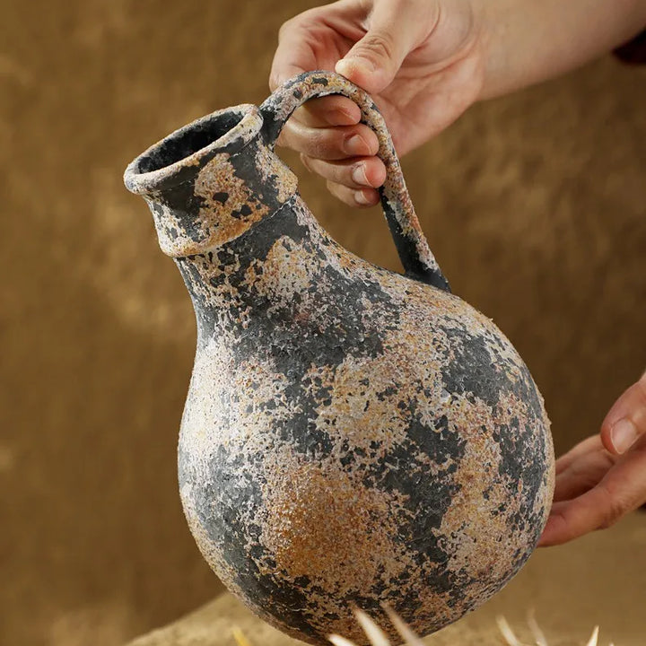 Earthenware Ceramic Vase – Nordic Wabi Sabi Decor