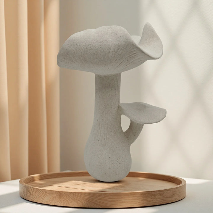 Modern Ceramic Mushroom Vase – Whimsical Tabletop Flower Decor