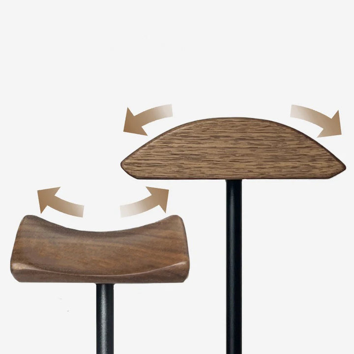 Black Walnut Wooden Headphone Stand – Minimal Desk Rack