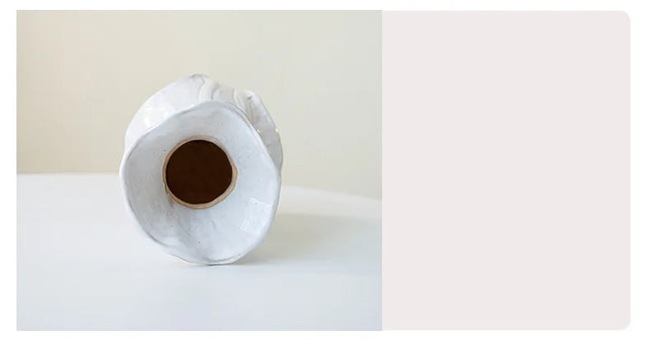 Retro Nordic Ceramic Vase – Modern Minimalist Home Décor