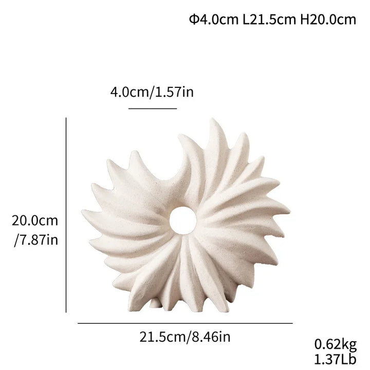 Sea Anemone Ceramic Vase – Boho Modern Centerpiece