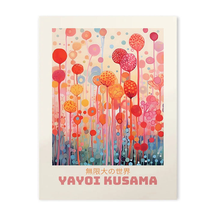 Yayoi Kusama Jellyfish Canvas – Colorful Nordic Wall Art