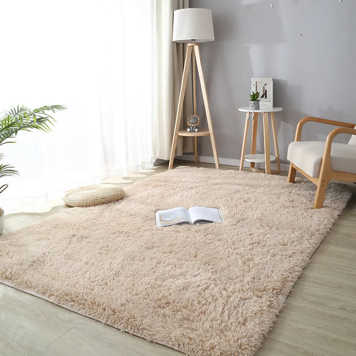 Long Plush Modern Soft Rug for Living Room