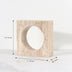Minimalist Travertine Stone Sculpture – Luxury Natural Marble Ornament for Coffee Table, Shelf, Entryway, or Living Room Decor