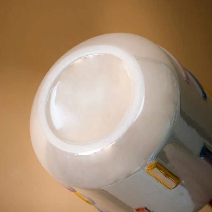 Colorful Ceramic Dopamine Vase – Modern Table Decor