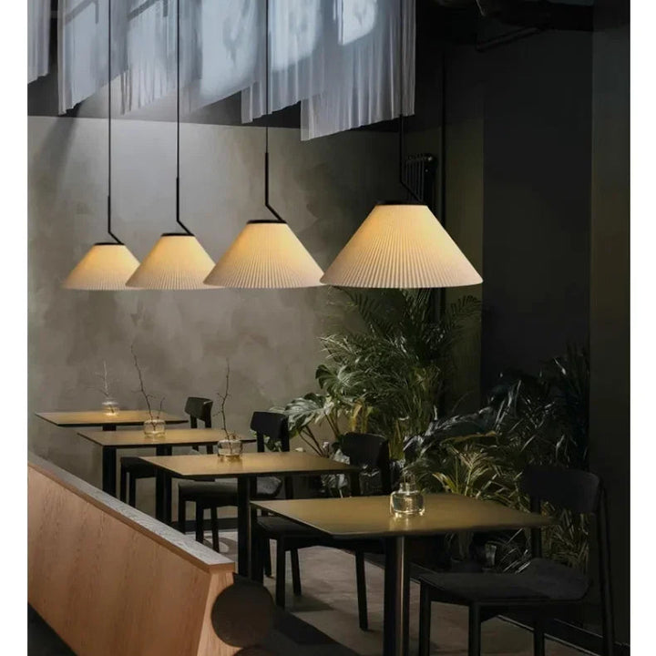 Pleated Fabric Pendant Light – Modern Nordic Ceiling Lamp