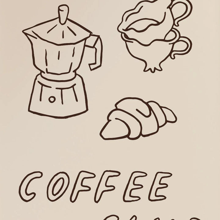 Retro Coffee Poster – Morning Café Canvas Wall Art | Vintage Kitchen & Coffee Lover Home Decor