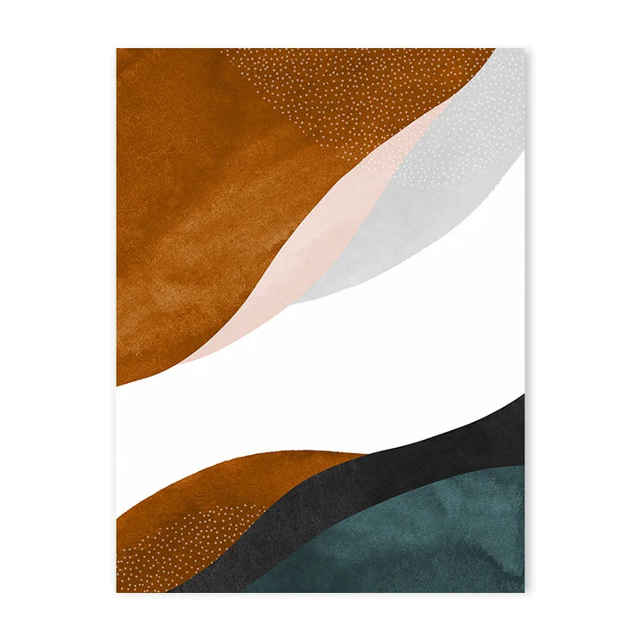 Navy Blue Abstract Canvas Print – Modern Wall Art Decor