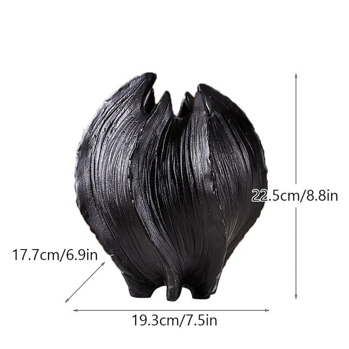 Ceramic Coastal Vase – Nordic Starfish & Waves Decor