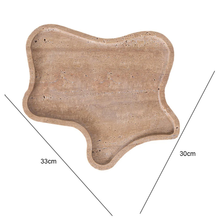 Natural Travertine Marble Incense Burner – Wabi-Sabi Ball-Shaped Stone Holder for Home & Spiritual Decor