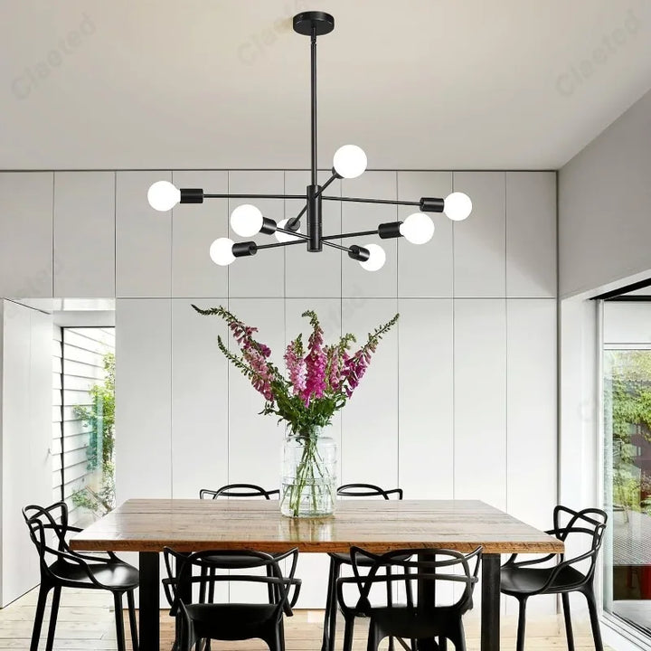 Modern Minimalist LED Chandelier – European Style Pendant Light