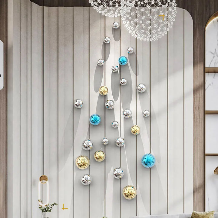 Minimalist Decorative Ball Wall Hanging – Modern Aesthetic Room Ornament