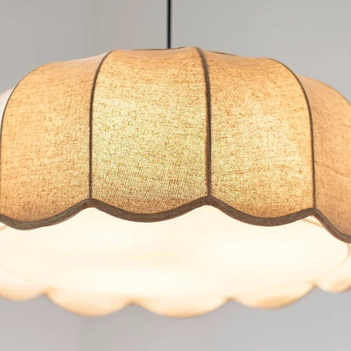 Wabi Sabi Linen Pendant Light – Nordic Minimalist Chandelier